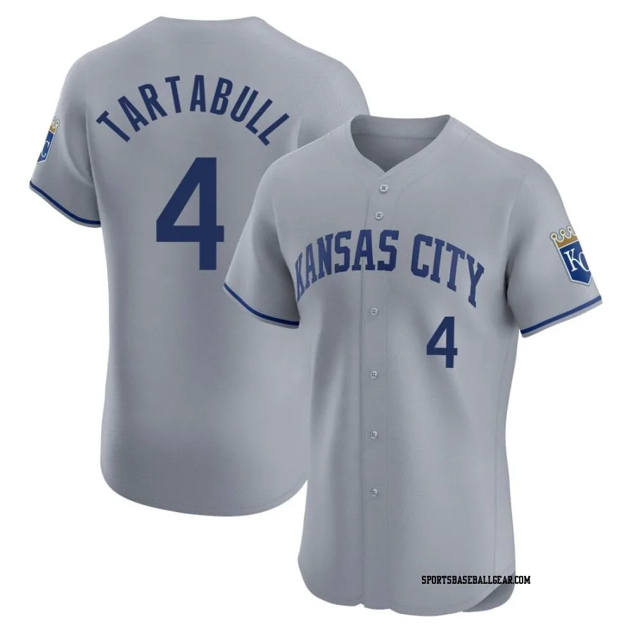 Danny Tartabull Men's Kansas City Royals Gray Elite Road Jersey