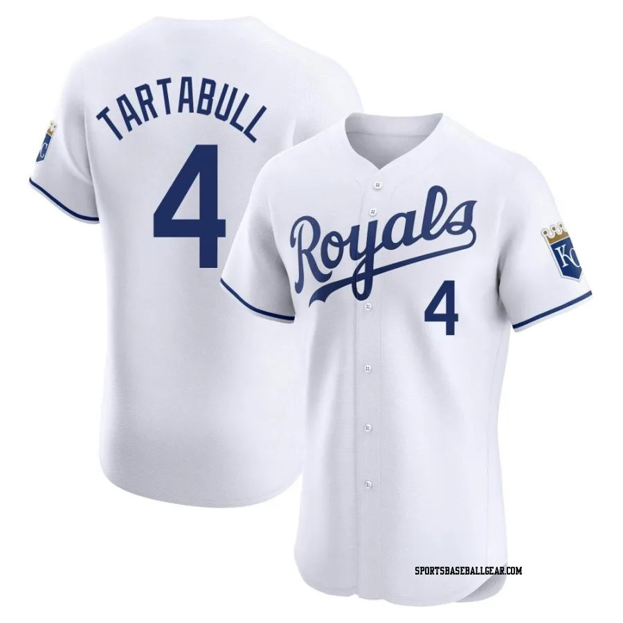 Danny Tartabull Men's Kansas City Royals White Elite Home Jersey