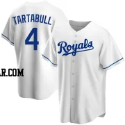 Danny Tartabull Men's Kansas City Royals White Replica Home Jersey