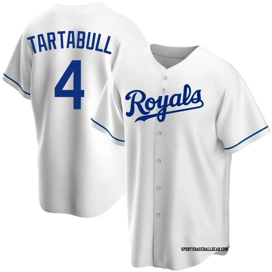 Danny Tartabull Men's Kansas City Royals White Replica Home Jersey