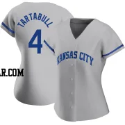 Danny Tartabull Women's Kansas City Royals Gray Authentic 2022 Road Jersey