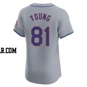 Danny Young Men's New York Mets Gray Elite Road Jersey