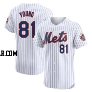 Danny Young Men's New York Mets White Elite Home Jersey