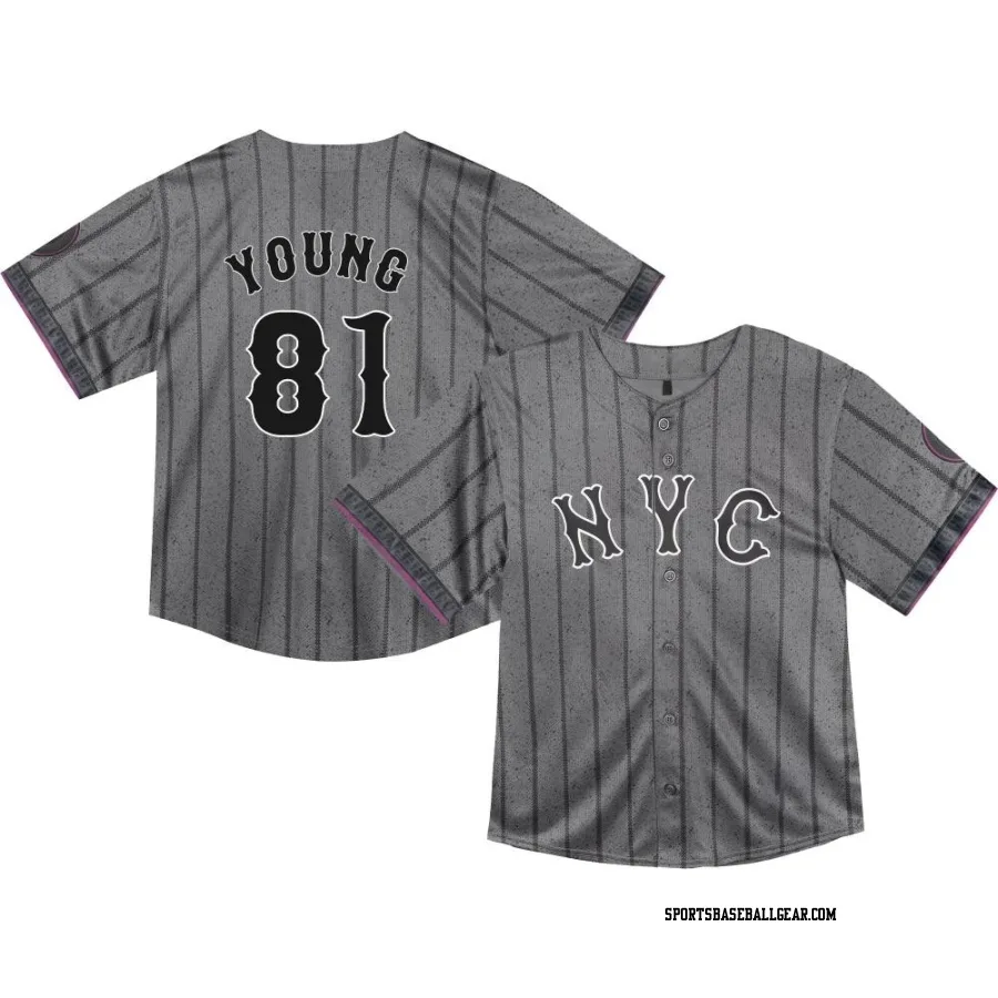 Danny Young Toddler New York Mets Limited Graphite 2024 City Connect Jersey