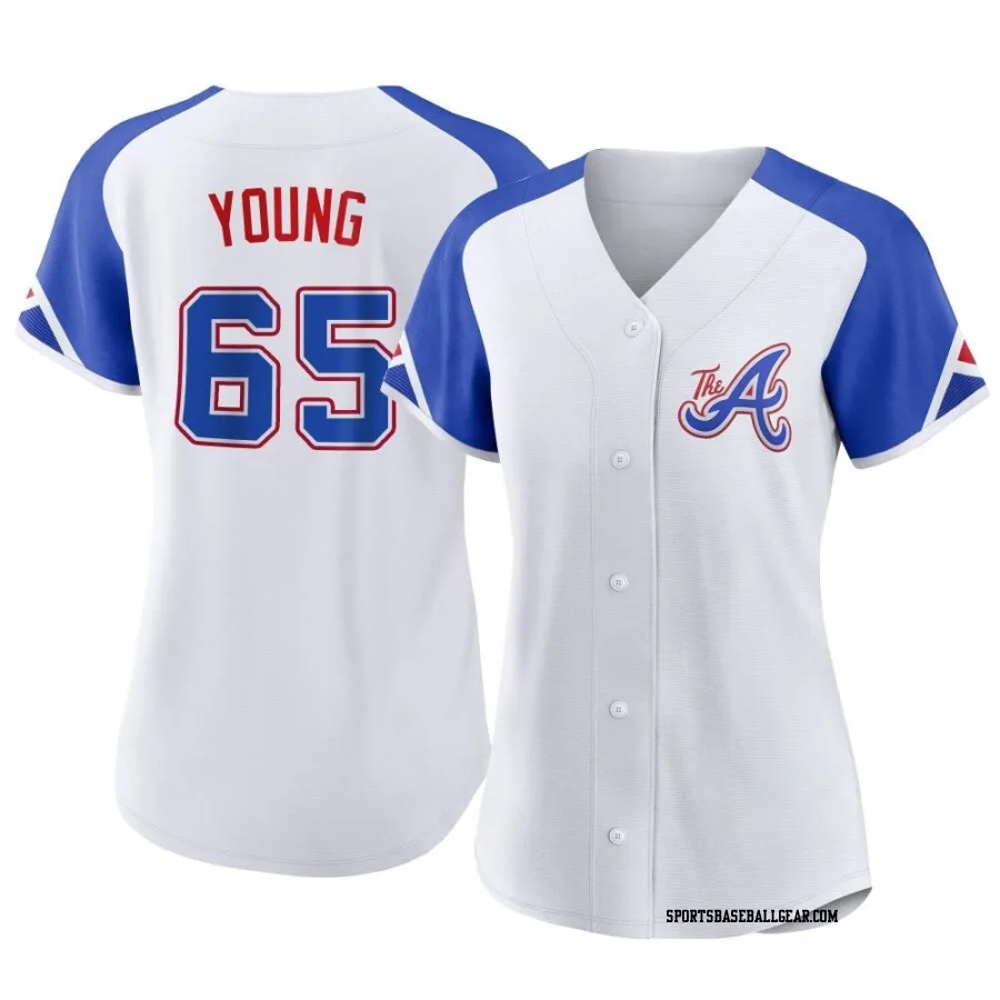 Danny Young Women's Atlanta Braves White Replica 2023 City Connect Jersey