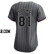 Danny Young Women's New York Mets Limited Graphite 2024 City Connect Jersey