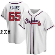 Danny Young Youth Atlanta Braves White Replica Home Jersey