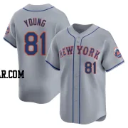 Danny Young Youth New York Mets Gray Limited Away Jersey