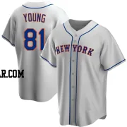 Danny Young Youth New York Mets Gray Replica Road Jersey