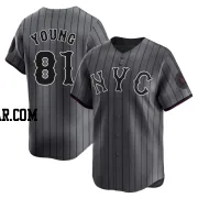 Danny Young Youth New York Mets Limited Graphite 2024 City Connect Jersey