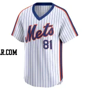 Danny Young Youth New York Mets White Limited Cooperstown Collection Jersey