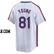 Danny Young Youth New York Mets White Limited Cooperstown Collection Jersey