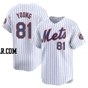 Danny Young Youth New York Mets White Limited Home Jersey