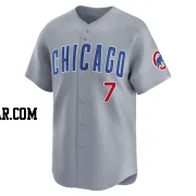 Dansby Swanson Men's Chicago Cubs Gray Limited Road Jersey