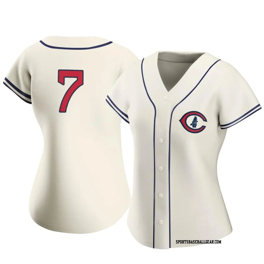 Dansby Swanson Women's Chicago Cubs Cream Authentic 2022 Field Of Dreams Jersey