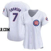 Dansby Swanson Women's Chicago Cubs White Limited Home Jersey