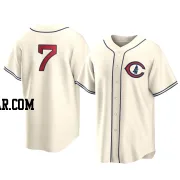 Dansby Swanson Youth Chicago Cubs Cream Replica 2022 Field Of Dreams Jersey