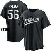 Dany Jimenez Men's Oakland Athletics Black/White Replica Jersey