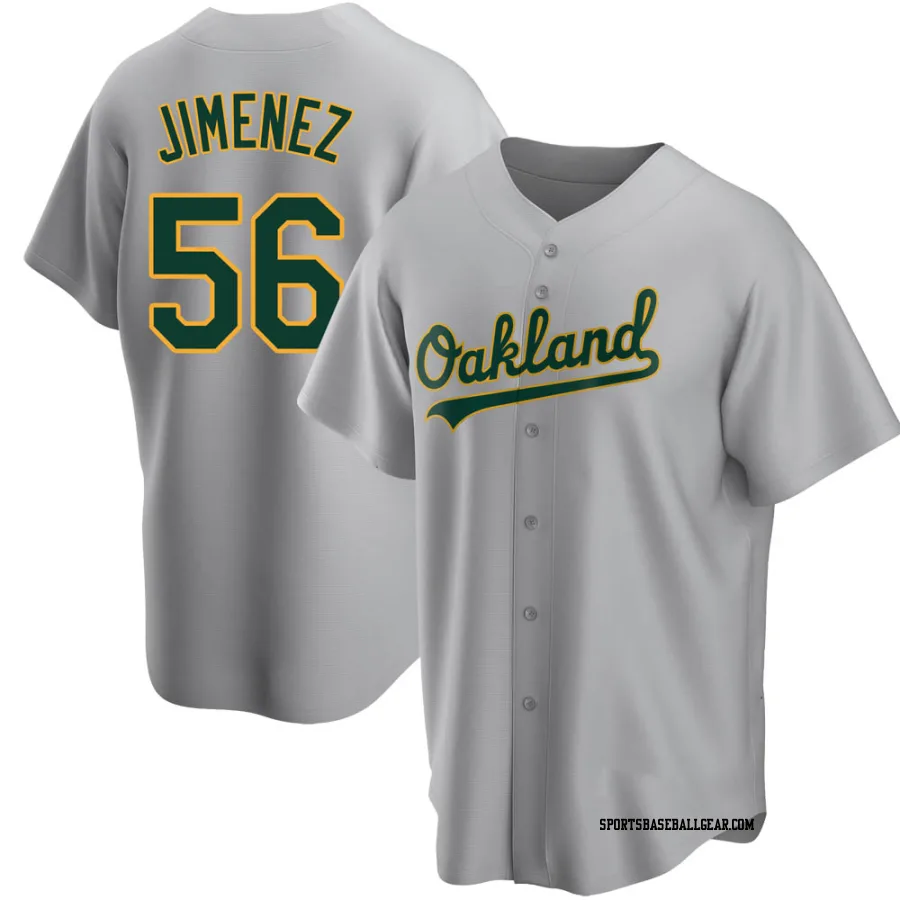 Dany Jimenez Men's Oakland Athletics Gray Replica Road Jersey