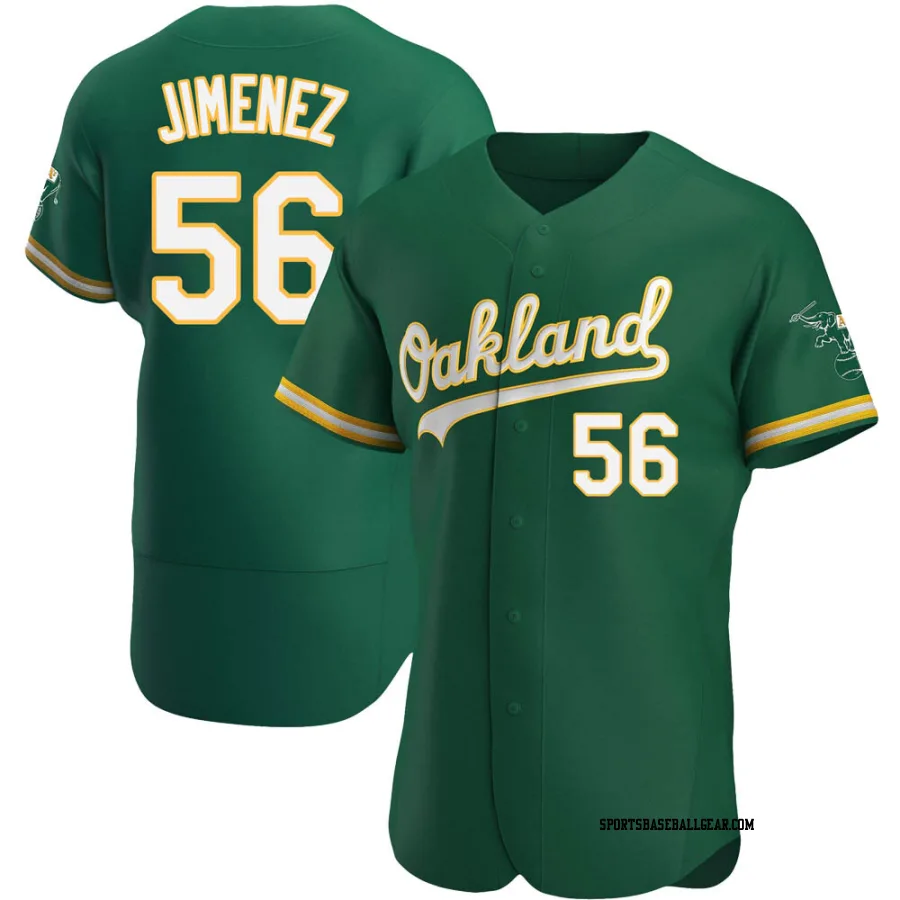 Dany Jimenez Men's Oakland Athletics Green Authentic Kelly Alternate Jersey