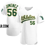 Dany Jimenez Men's Oakland Athletics White Authentic Home Jersey