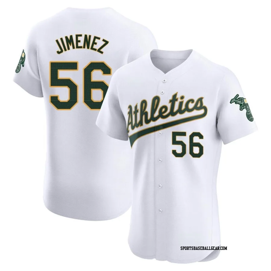 Dany Jimenez Men's Oakland Athletics White Elite Home Jersey