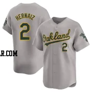 Darell Hernaiz Men's Oakland Athletics Gray Limited Away Jersey