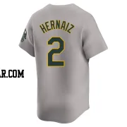 Darell Hernaiz Men's Oakland Athletics Gray Limited Away Jersey