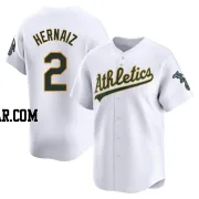 Darell Hernaiz Men's Oakland Athletics White Limited Home Jersey