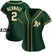 Darell Hernaiz Women's Oakland Athletics Green Authentic Alternate Jersey