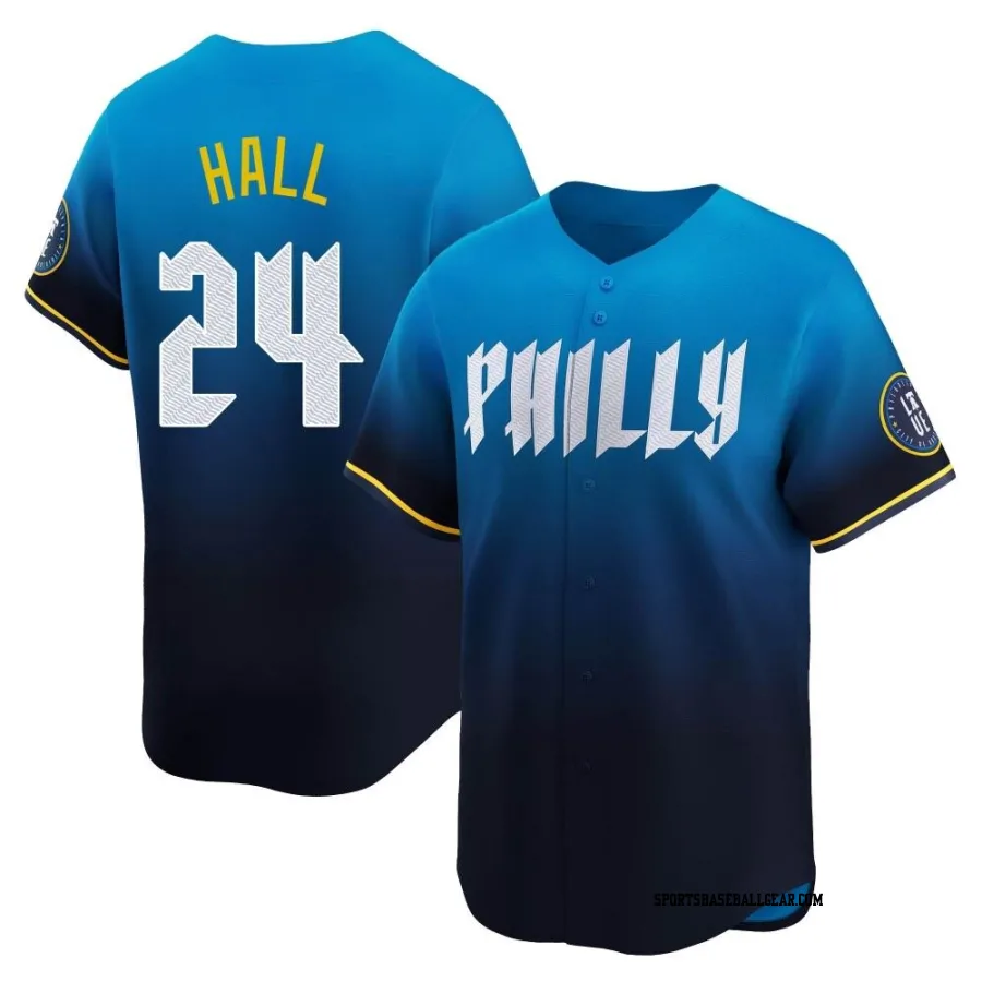 Darick Hall Men's Philadelphia Phillies Blue Limited 2024 City Connect Jersey