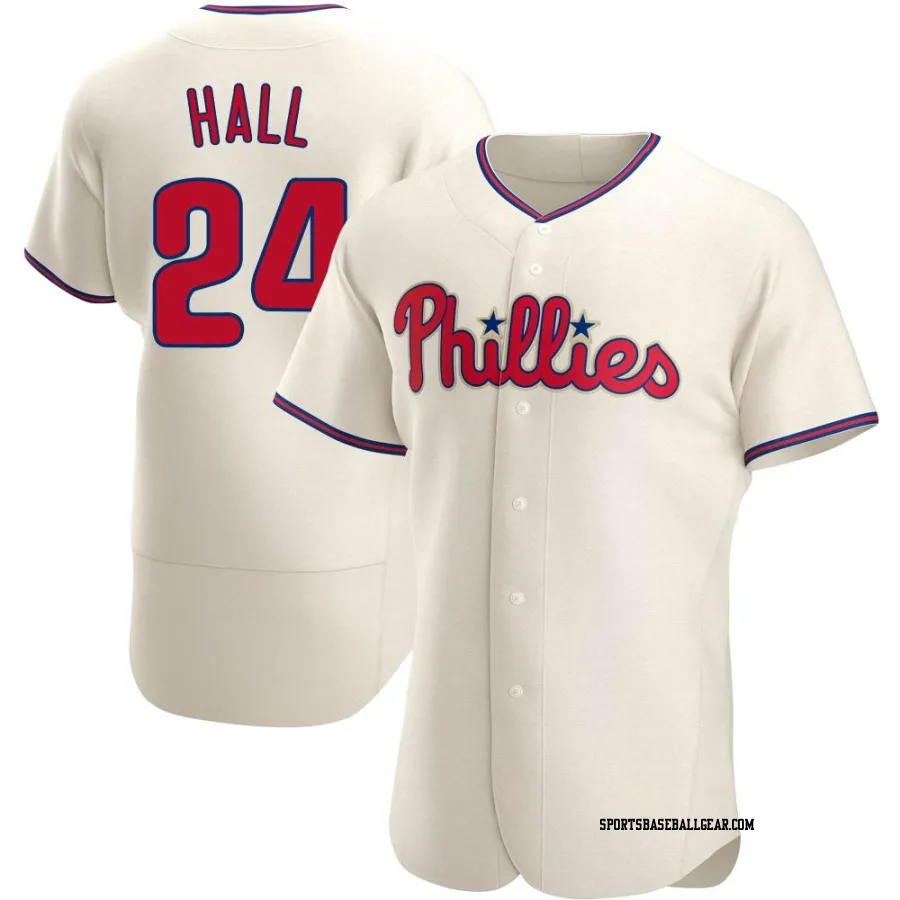 Darick Hall Men's Philadelphia Phillies Cream Authentic Alternate Jersey