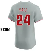 Darick Hall Men's Philadelphia Phillies Gray Elite Road Jersey