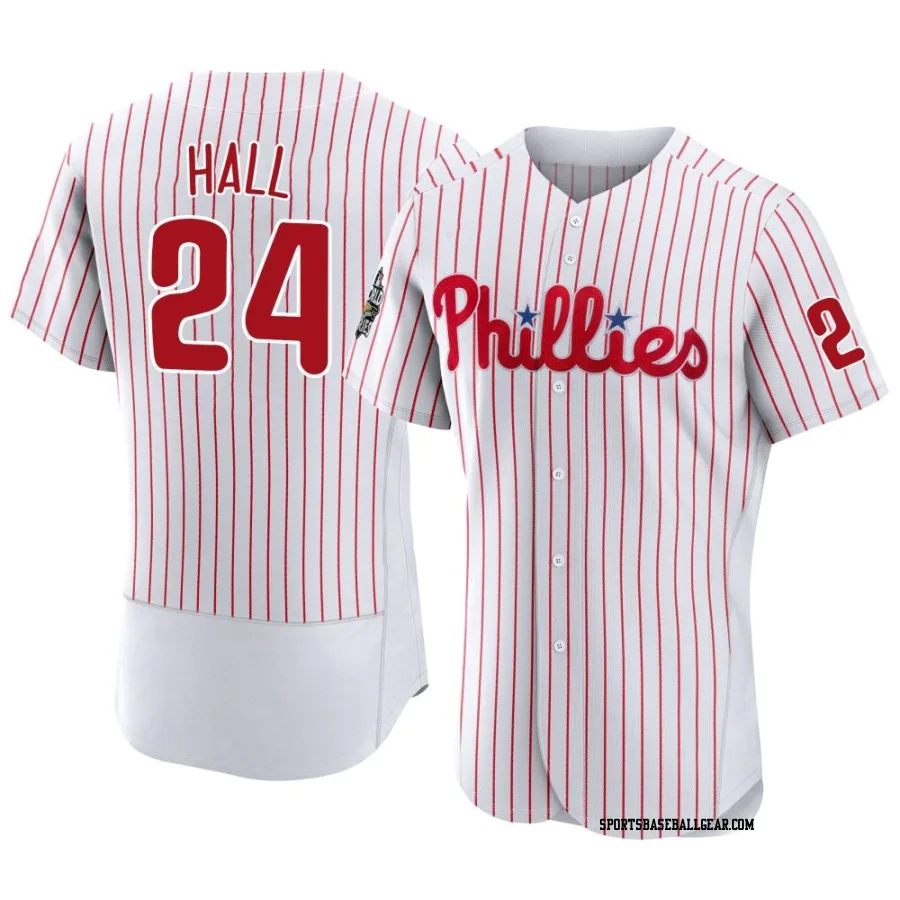 Darick Hall Men's Philadelphia Phillies White Authentic 2022 World Series Home Jersey