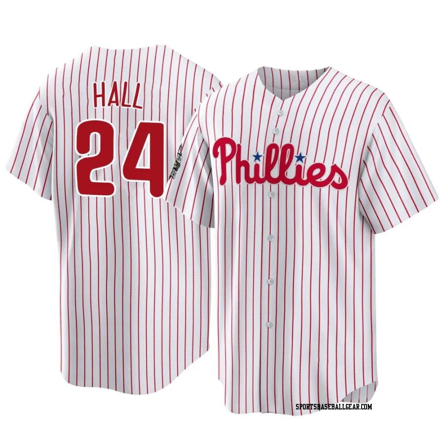 Darick Hall Men's Philadelphia Phillies White Replica 2022 World Series Home Jersey