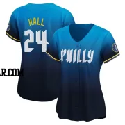 Darick Hall Women's Philadelphia Phillies Blue Limited 2024 City Connect Jersey