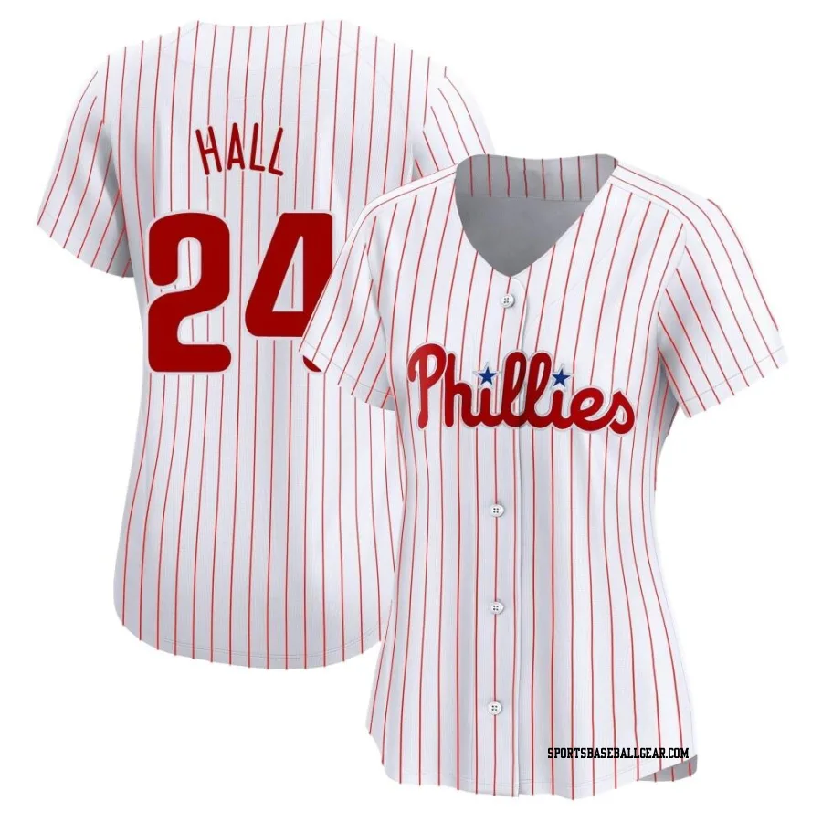 Darick Hall Women's Philadelphia Phillies White Limited Home Jersey