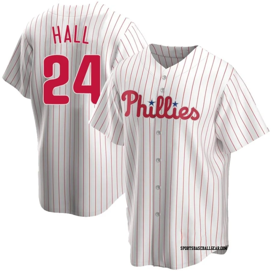 Darick Hall Youth Philadelphia Phillies White Replica Home Jersey