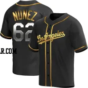 Darien Nunez Men's Los Angeles Dodgers Black Golden Replica Alternate Jersey