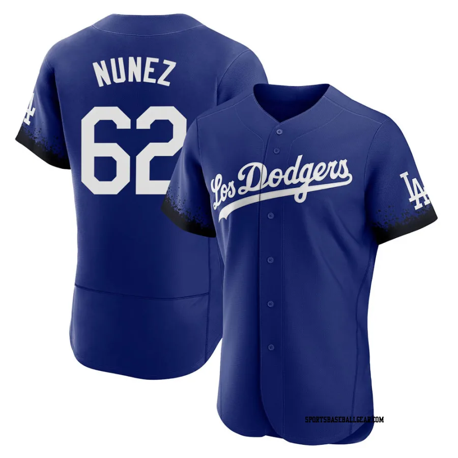 Darien Nunez Men's Los Angeles Dodgers Royal Authentic 2021 City Connect Jersey