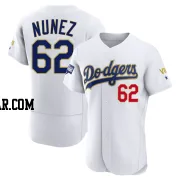 Darien Nunez Men's Los Angeles Dodgers White/Gold Authentic 2021 Gold Program Player Jersey