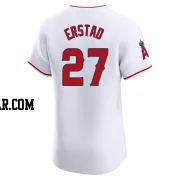 Darin Erstad Men's Los Angeles Angels White Elite Home Jersey