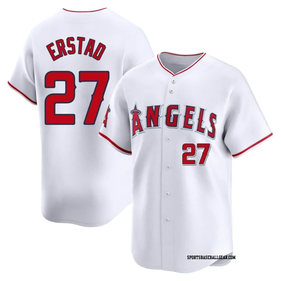 Darin Erstad Men's Los Angeles Angels White Limited Home Jersey