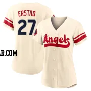 Darin Erstad Women's Los Angeles Angels Cream Authentic 2022 City Connect Jersey