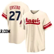 Darin Erstad Youth Los Angeles Angels Cream Replica 2022 City Connect Jersey