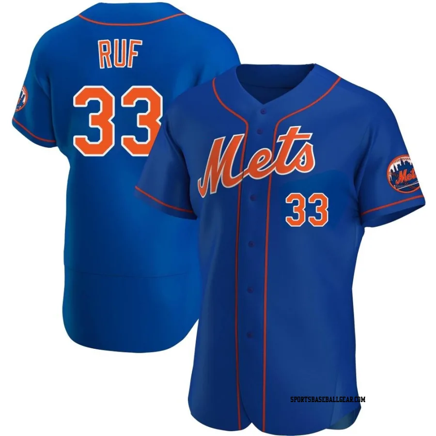 Darin Ruf Men's New York Mets Royal Authentic Alternate Jersey