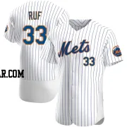 Darin Ruf Men's New York Mets White Authentic Home Jersey