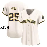 Darin Ruf Women's Milwaukee Brewers Cream Limited Home Jersey