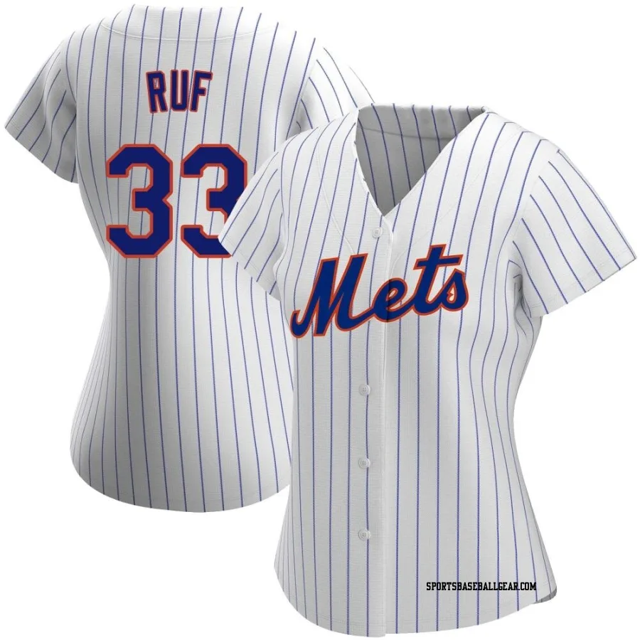 Darin Ruf Women's New York Mets White Authentic Home Jersey