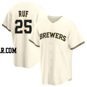 Darin Ruf Youth Milwaukee Brewers Cream Replica Home Jersey